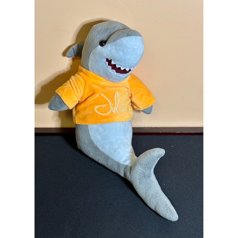 Giftable World Shark Plush 10 Inch Stuffed Animal Julius Orange Shirt EM20